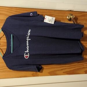 Champion V-neck Tee Navy